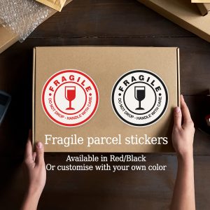 Fragile glass stickers