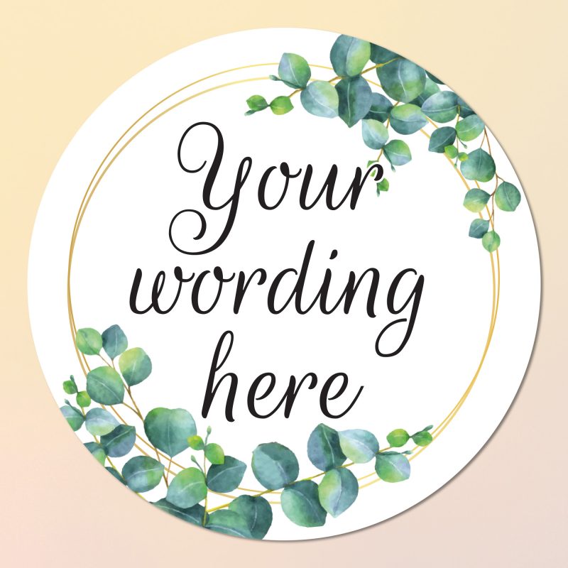 Custom text stickers