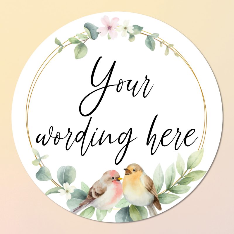 Custom text stickers