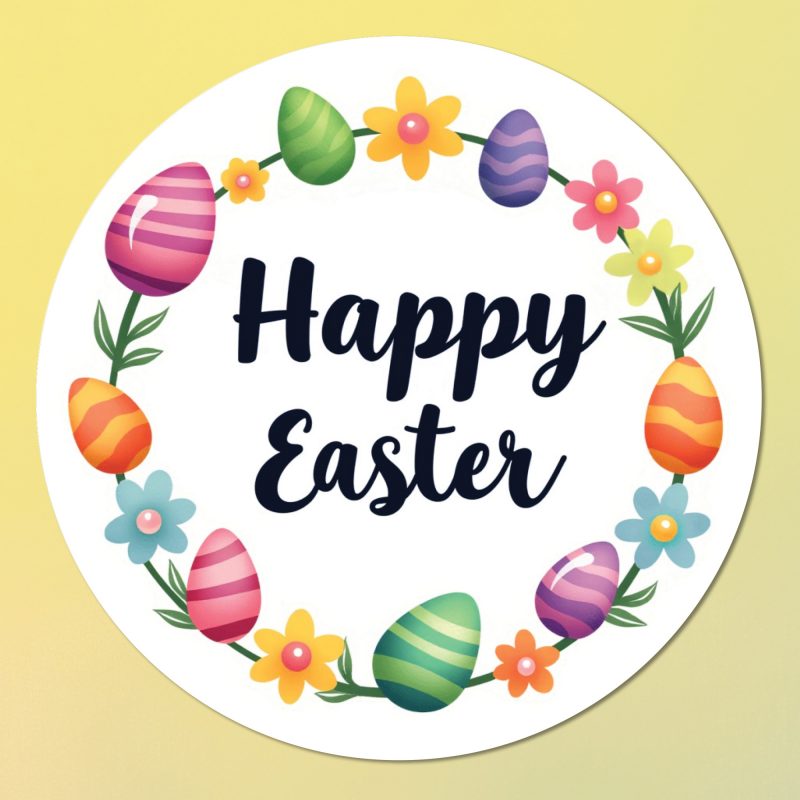 Custom easter stickers