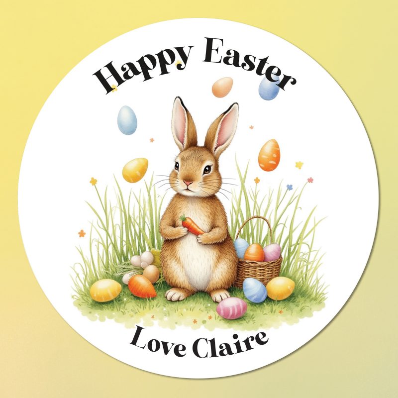 Custom easter stickers