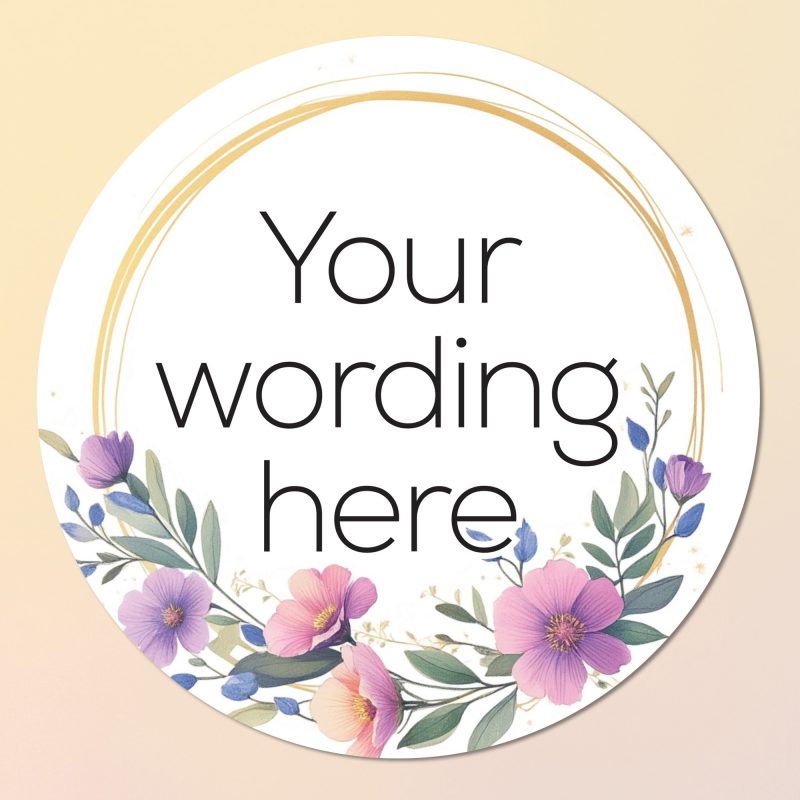 Custom text stickers