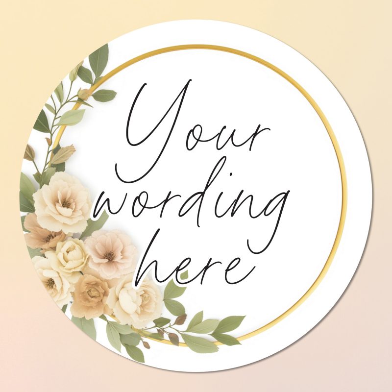 Custom text stickers