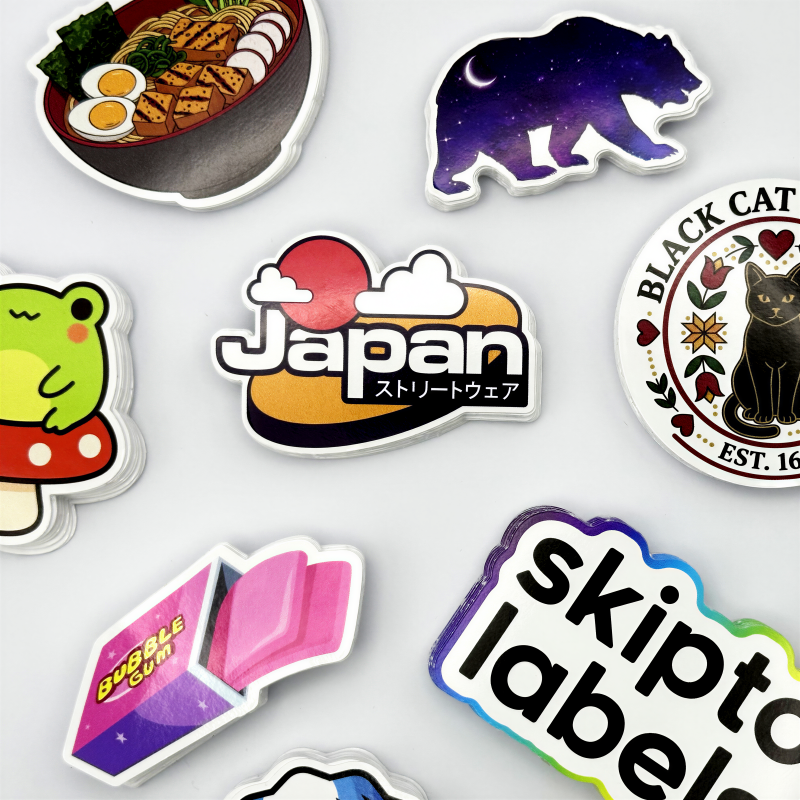 Waterproof Vinyl Die cut stickers
