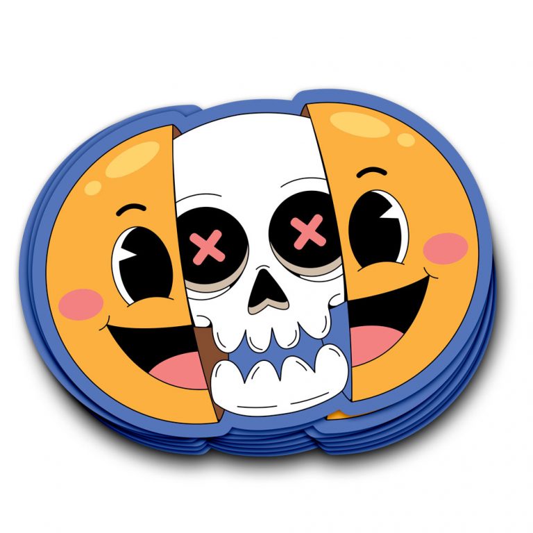 Custom die-cut stickers cut to shape
