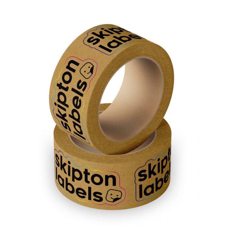Custom printed water-activated gummed tape