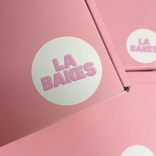 Custom product label stickers printed for a customer