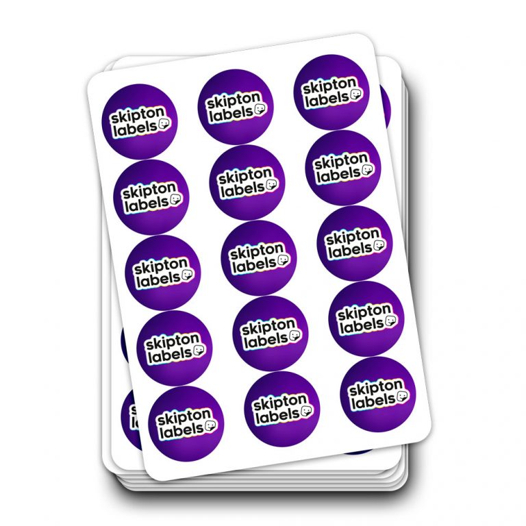 Custom stickers supplied on sheets