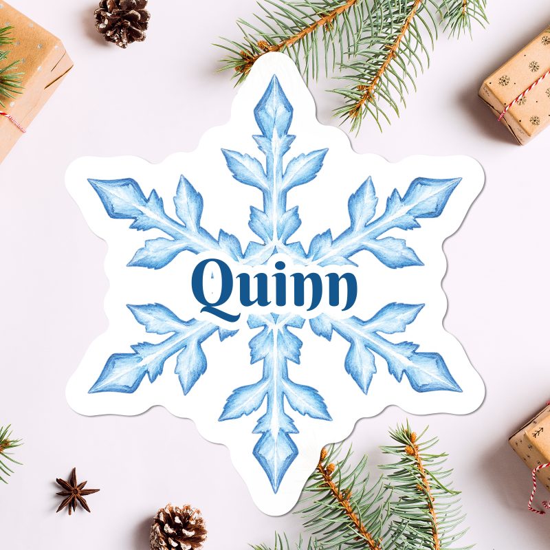Personalised Christmas Snowflake Stickers