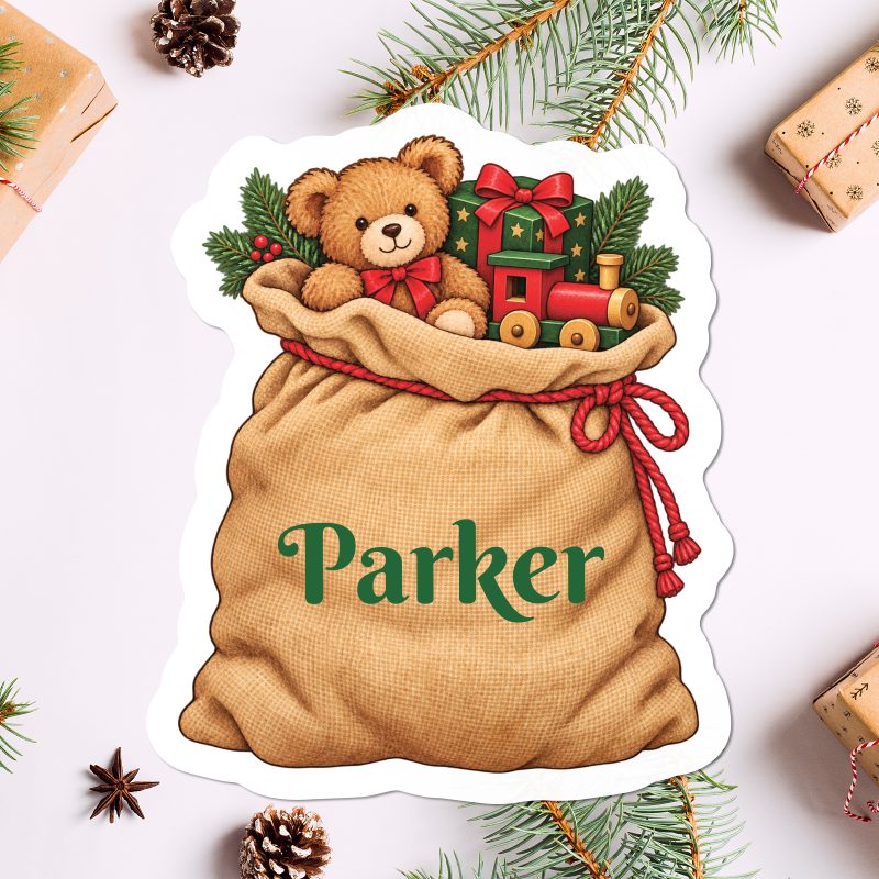 Personalised Christmas Sack Stickers