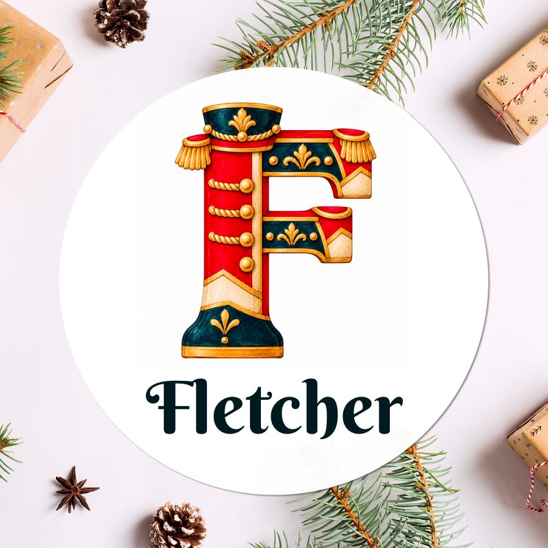 Personalised Nutcracker Initial Stickers